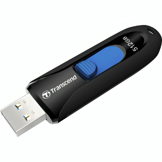 Picture of TRANSCEND FLASH DRIVE USB3.1 CAPLESS TS512GJF790K BLACK