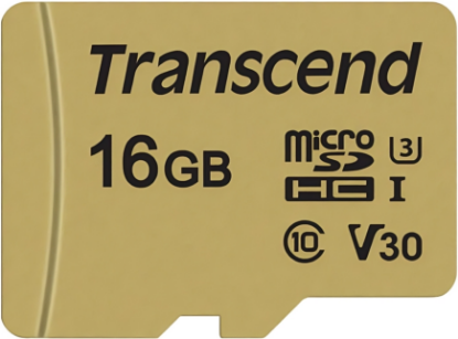 Picture of TRANSCEND 16GB MICROSD TS16GUSD500S