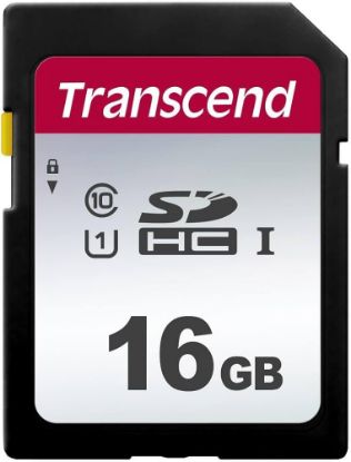 Picture of TRANSCEND 16GB SD CARD UHS-I U1 TS16GSDC300S