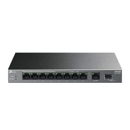 Picture of 10-Port Gigabit Desktop Switch with 8-Port PoE+